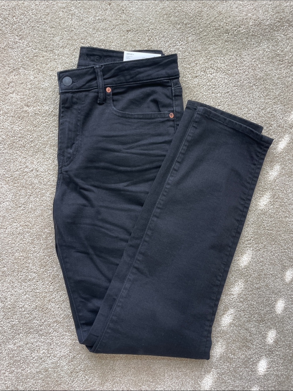 American Eagle Outfitters men’s Black Straight Leg Jeans